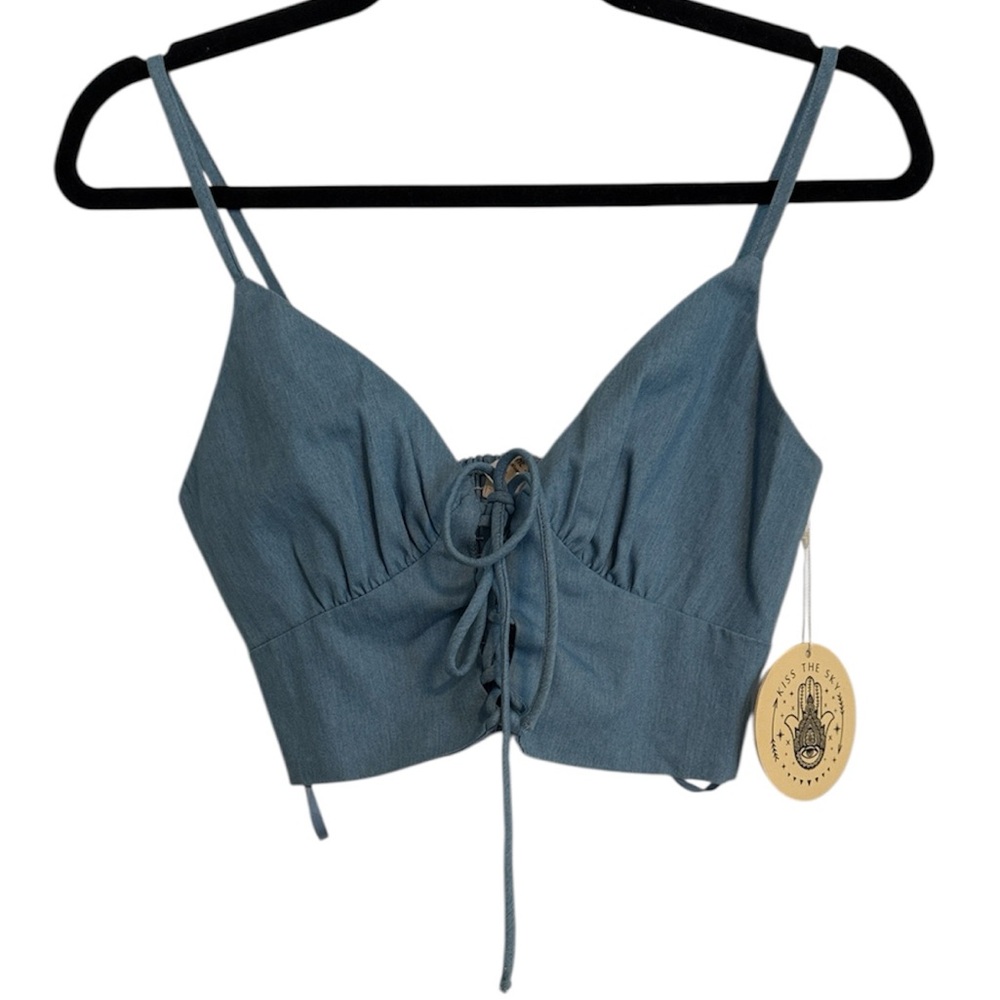 ☀️ Kiss the Sky Chambray Crop Top from Urban Outfitters NWT